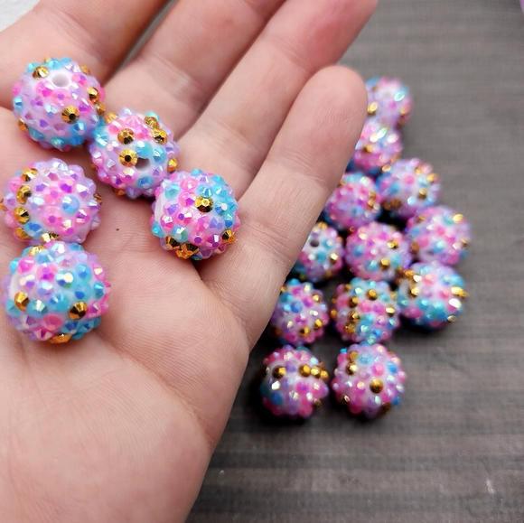 Colorful Rhinestone Beads - Picture 2 of 2